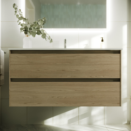 Тумба под раковину Sancos Cento CN100KE 99х45х50 настенная - фото 4